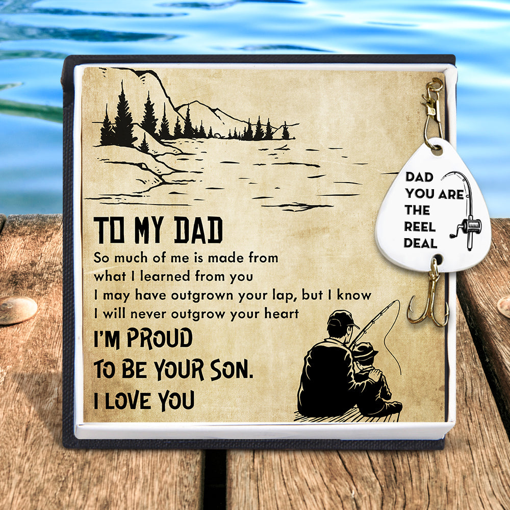Engraved Fishing Hook - To Dad - From Son - You're The Reel Deal