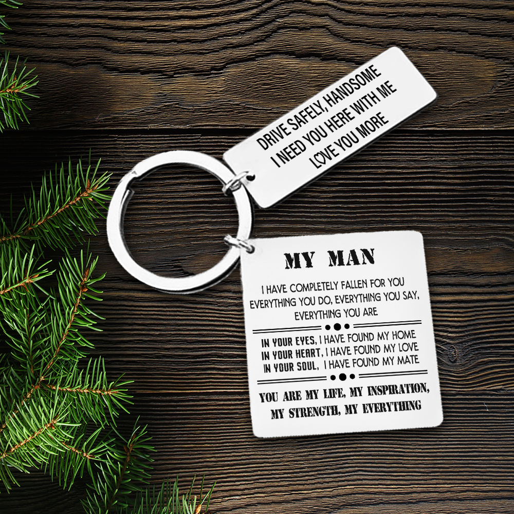 Calendar Keychain - Family - To My Man - In Your Heart, I Have Found My Love - Ukgkr26016