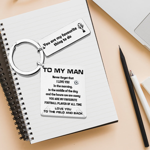 Calendar Keychain - Football - To My Man - You Are My Favorite Football Player Of All Time - Ukgkr26009