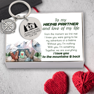 Compass Keychain - Hiking - To My Hiking Partner - Together, We Are Everything - Ukgkw15002
