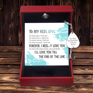 Engraved Fishing Hook - To My Reel Love - Forever, I Reel-y Love You - Ukgfa13006