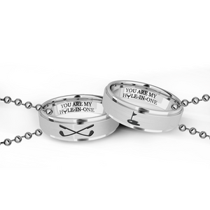 Couple Ring Necklaces - Golf - To My Man - I Love You To The Green And Back - Ukgndx26014