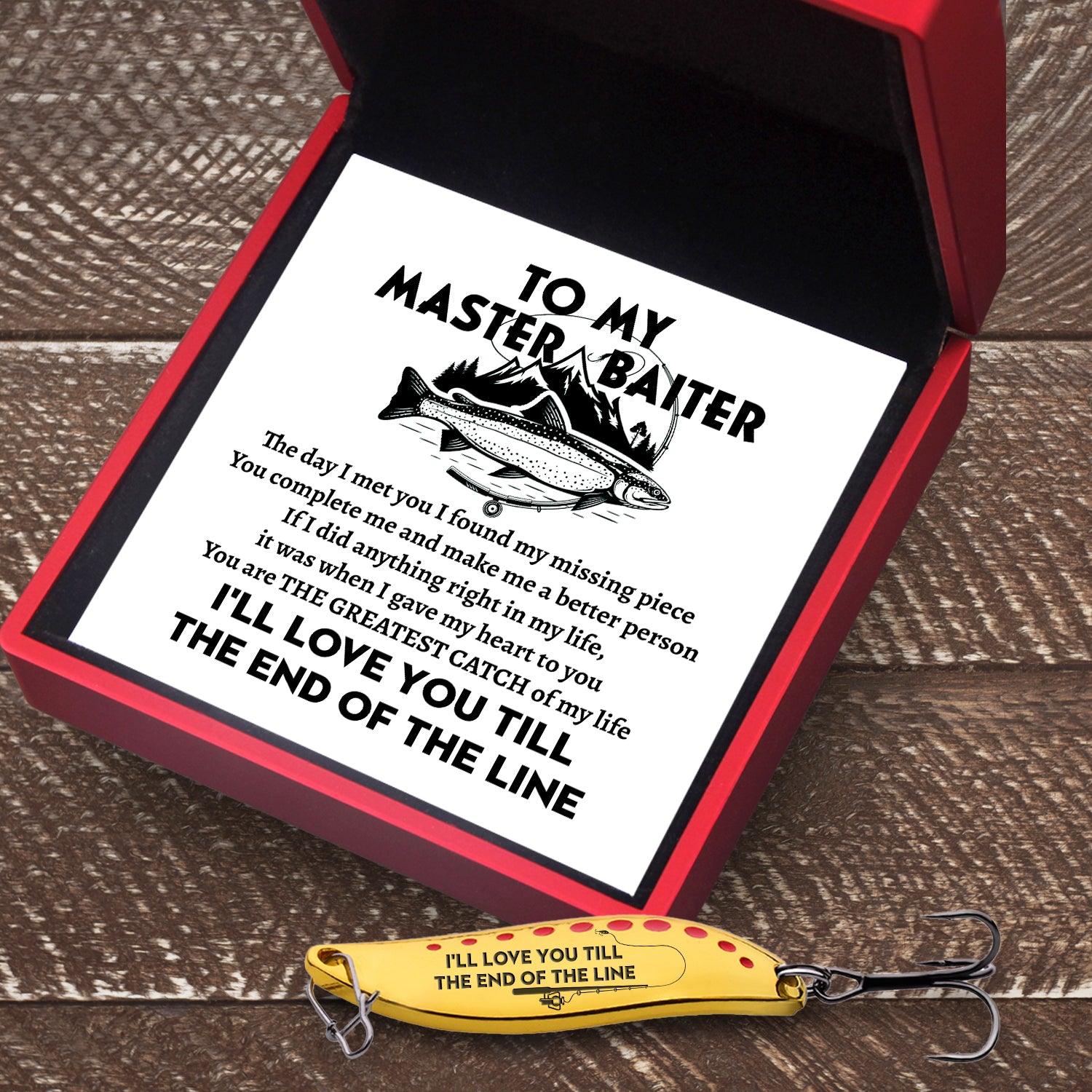 Fishing Spoon Lure - Fishing - To My Master Baiter - You Are The Great -  Love My Soulmate