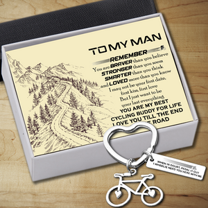 Cycling Keychain - Cycling - To My Man - I Need You Here With Me - Ukgkac26001