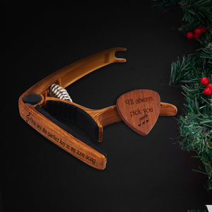 Guitar Capo & Pick Set - To My Soulmate - You Are The Perfect Key In My Love Song - Ukghj13002