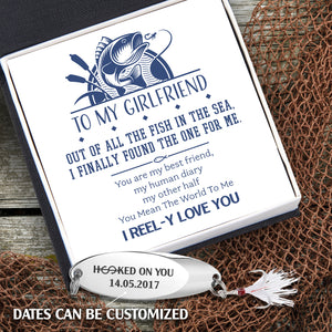 Personalized Sequin Fishing Bait - Fishing - To My Girlfriend - I Reel-y Love You - Ukgfab13003