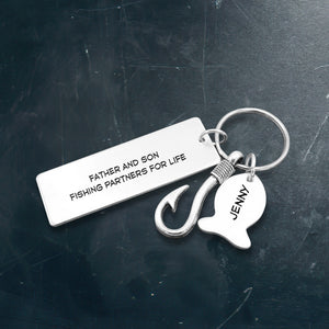 Personalised Fishing Hook Keychain - Fishing - To My Son - From Dad - You Are The Best Fishing Partner Ever - Ukgku16006