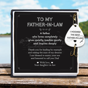 Engraved Fishing Hook - To My Father-In-Law - Thank You For Raising The Man Of My Dreams - Ukgfa18006