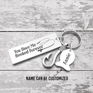 Personalised Fishing Hook Keychain - Fishing - To My Reel Love - You Have Me Hooked Forever - Ukgku13012