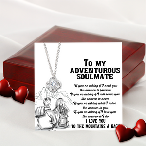 Love Knot Necklace - Hiking - To My Adventurous Soulmate - The Answer Is I Do - Uksea25001