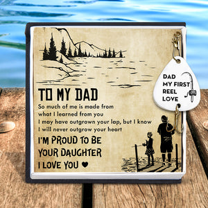 Engraved Fishing Hook - Fishing - From Daughter - To My Dad - Dad, My First Reel Love - Ukgfa18008