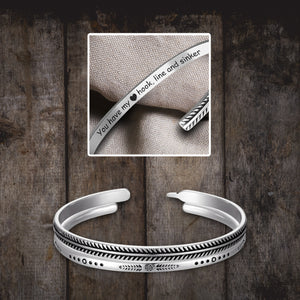 Fish Bone Bangles Set - Fishing - To My Man - I Want All Of My Lasts To Be With You - Ukgnne26002