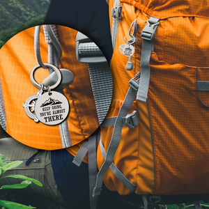 Compass Keychain - Hiking - To My Hiking Son - Remember To Never Give Up - Ukgkw16018