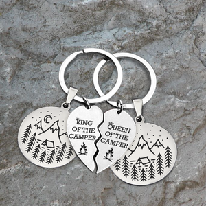 Couple Keychains - Camping - To My Man - Your Love Is Forever Mine - Ukgkes26003
