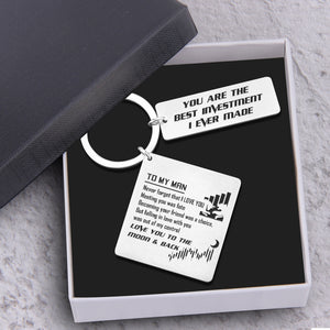 Calendar Keychain - Stock - To My Man - You Are The Best Investment I Ever Made - Ukgkr26011