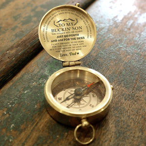 Engraved Compass - Hunting - To My Son - From Dad - Love You For The Rest Of Mine - Ukgpb16009