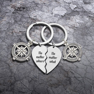 Compass Puzzle Keychains - Hiking - To My Hiking Partner - I Want Us To Go There Hand In Hand - Ukgkdf13001