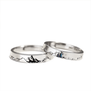 Mountain Sea Couple Promise Ring - Adjustable Size Ring - Family - To My Soulmate - How Special You Are To Me - Ukgrlj15004