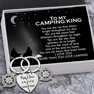 Compass Puzzle Keychains - Camping - To My Boyfriend - You Are My Heart That Beat Inside - Ukgkdf12002