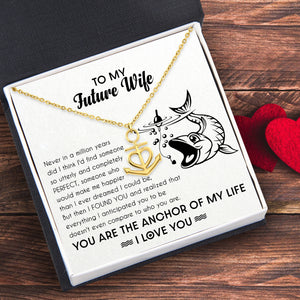 Anchor Necklace - Fishing - To My Future Wife - I Love You - Uksnc25001