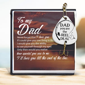 Engraved Fishing Hook - Fishing - To My Dad - Never Forget That I Love You - Ukgfa18004