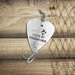 Heart Fishing Lure - Fishing - To My Fisherwoman - You Have My Heart Hook, Line and Sinker - Ukgfc13002