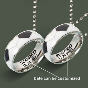 Personalised Couple Football Pendant Necklaces - Football - To My Soulmate - I Just Want To Be Your Last Everything - Ukgnes13005