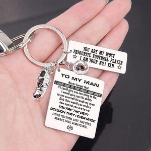 Football Calendar Keychain - Football - To My Man - You Are The Best Decision That I Ever Made - Ukgkra26003