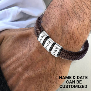 Personalised Leather Bracelet - Wedding - To My Future Husband - I Have Found My Home - Ukgbzl24001