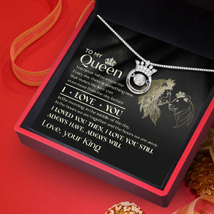 Crown Necklace - Beard - To My Queen - I Loved You Then, I Love You Still - Ukgnzq13008