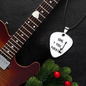 Guitar Pick Necklace - To My Son - You Will Never Outgrow My Heart - Ukgncx16002