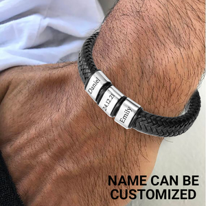 Personalised Leather Bracelet - Family - To My Love - Be Yours And Only Yours - Ukgbzl12006