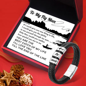 Leather Bracelet - Fishing - To My Fly Man - You Are The Best Catch Of My Life - Ukgbzl26002