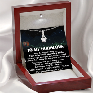 Alluring Beauty Necklace - Hiking - To My Gorgeous - You Would Be An Adventure Of A Lifetime - Uksnb13009