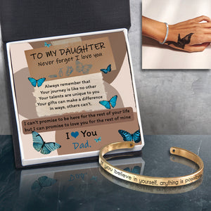 Bracelet - Butterfly - From Dad - To My Daughter - I Love You - Ukgbzf17017