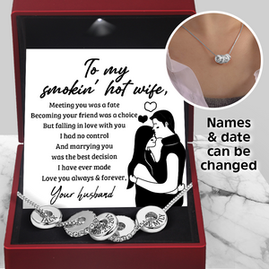 Personalise Together Necklace - Family - To My Wife - Love You Always & Forever - Ukgnzz15001