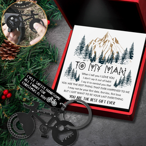 Jet Black Cycling Multi-tool Keychain - Cycling - To My Man - You Are The Best Gift Ever - Ukgkzo26004