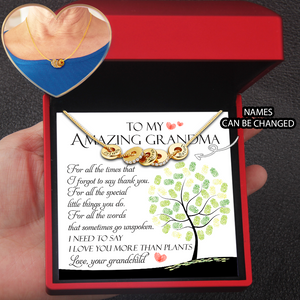 Personalised Together Necklace - Garden - To My Amazing Grandma - I Love You More Than Plants - Ukgnzz21001