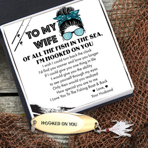 Sequin Fishing Bait - Fishing - To My Wife - I Love You To The Fishing Boat & Back - Ukgfab15002