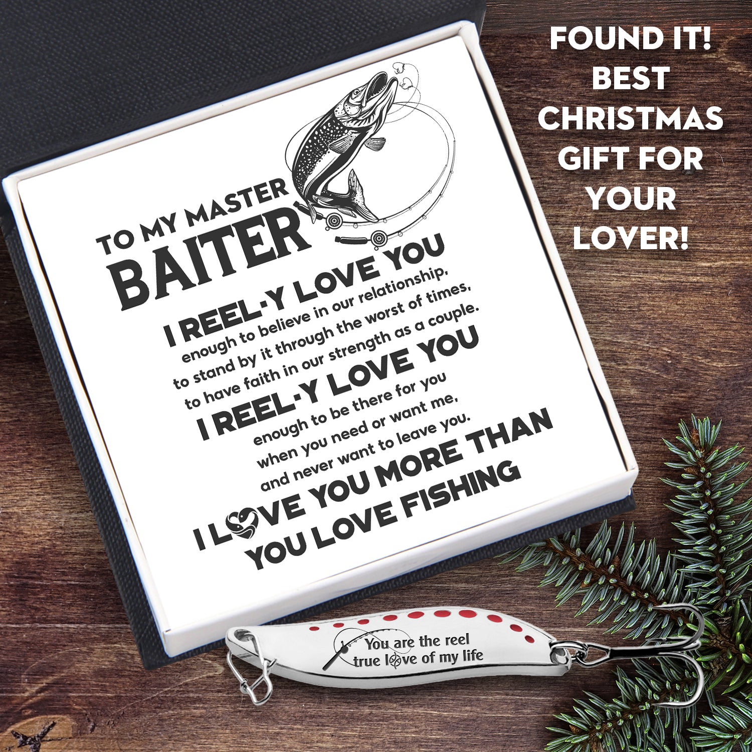 Fishing Spoon Lure - Fishing - To My Master Baiter - I Love You More T -  Love My Soulmate