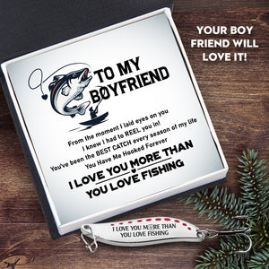 Fishing Spoon Lure - Fishing - To My Boyfriend - You Have Me Hooked Forever - Ukgfaa12004