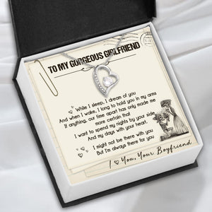Forever Love Necklace - Skull - To My Gorgeous Girlfriend - I Love You - Uksnr13007