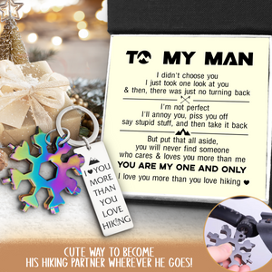Multitool Keychain - Hiking - To My Man - You Are My One And Only - Ukgktb26008