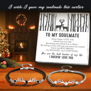 Hunting Couple Bracelets - Hunting - To My Soulmate - You Are The Best Hunter Of My Life - Ukgbbl13004