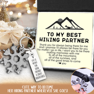 Multitool Keychain - Hiking - To My Best Hiking Partner - Life Is Meant for Good Friends & Great Adventures - Ukgktb33002