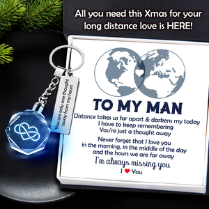 Led Light Keychain - Family - To My Man - You Are One Thought Away From My Heart - Ukgkwl26001