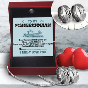 Fishing Ring Couple Necklaces - Fishing - To My Fisherwoman - You've Been The Best Catch Every Season Of My Life - Ukgndx13010