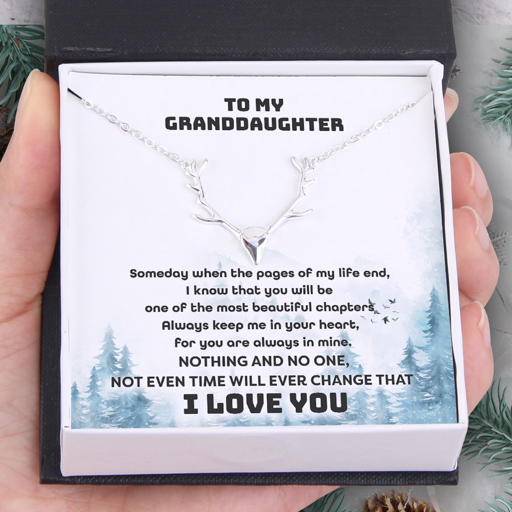 Antler Necklace - Hunting - To My Granddaughter - You Are Always In Mine - Ukgnt23001