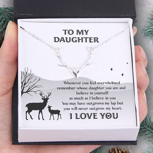 Antler Necklace - Hunting - To My Daughter - Remember Whose Daughter You Are And Believe In Yourself - Ukgnt17003