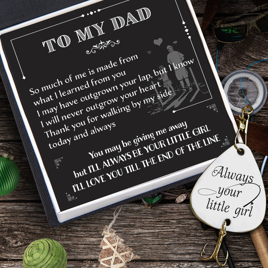 Engraved Fishing Hook - Fishing - To Father Of The Bride - Always Your Little Girl - Ukgfa18005
